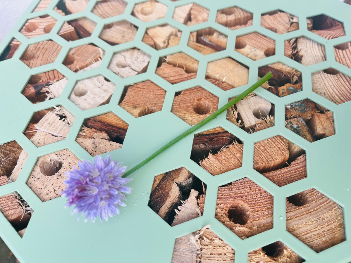 Painted Aluminium Honeycomb Hexagon Bug Insect Hotel 200mm, 300mm , 400mm