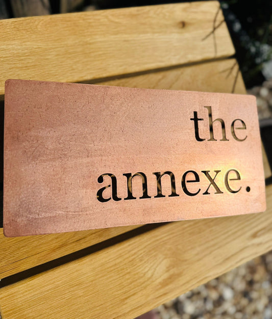 Luxury Copper Metal House Address Name Wall Mounted Sign Plaque Matt 200mm - 600mm