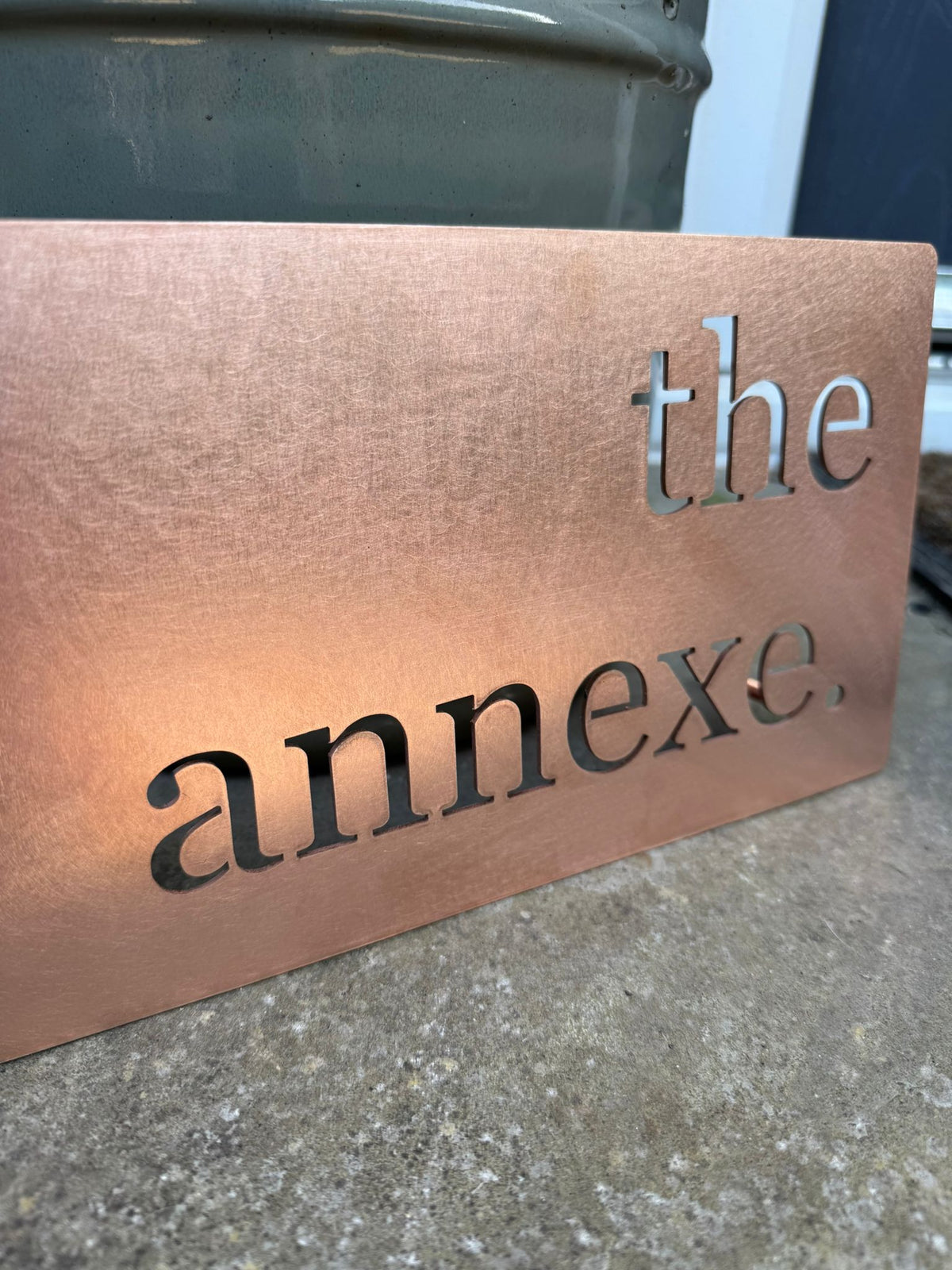 Luxury Copper Metal House Address Name Wall Mounted Sign Plaque Matt 200mm - 600mm