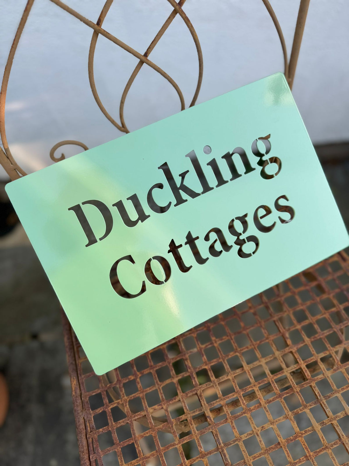 Painted Stainless Steel Metal House Address Name Wall Mounted Sign Plaque Matt or Gloss 200mm - 600mm